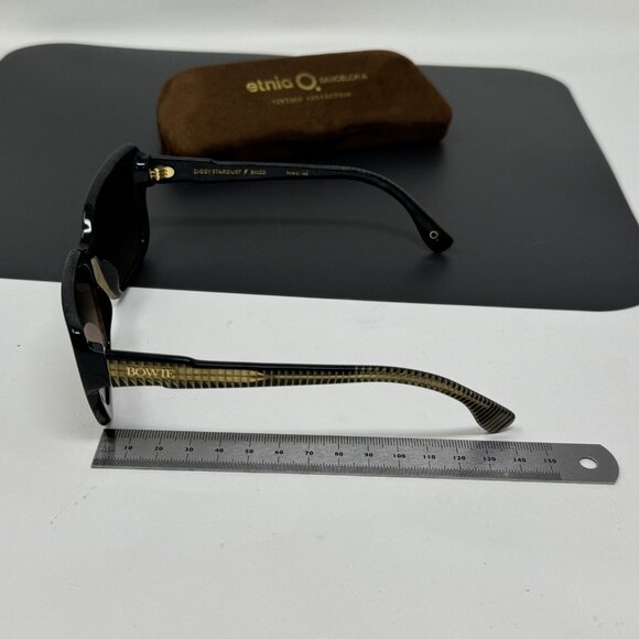 DAVID BOWIE ETNIA BARCELONA Sunglasses ZIGGY STARDUST BLACK GOLD Scratched Lense main image 5
